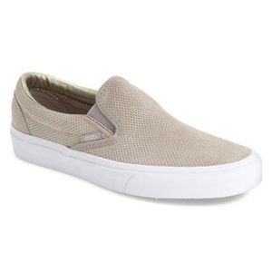 vans slip on tan